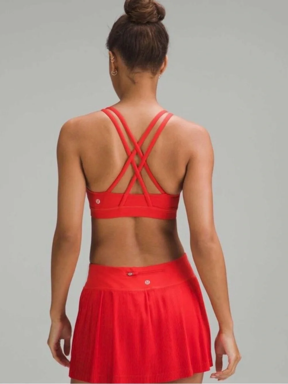 Lululemon Energy Bra *Medium Support, B–D Cups in Hot Heat Red Size 12